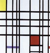 Piet Mondrian compostition with yellow,blue and red,1937 to 42 oil painting on canvas